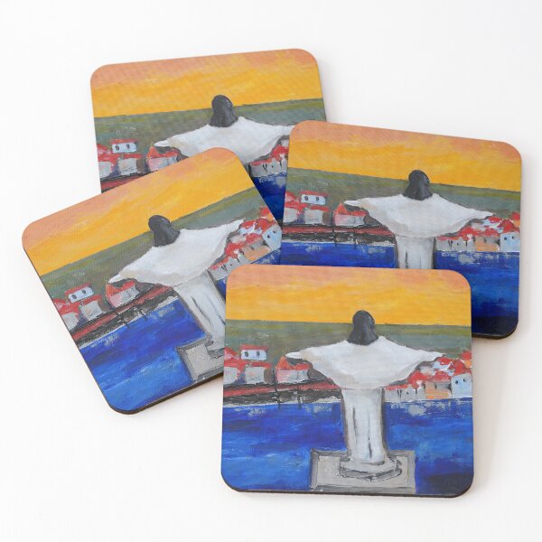 Item preview, Christ the King at Sunset Over Lisbon designed and sold by MiCarmoart.