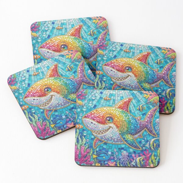 Item preview, Sharks in the sea. designed and sold by PP&RAINBOW SHOP.