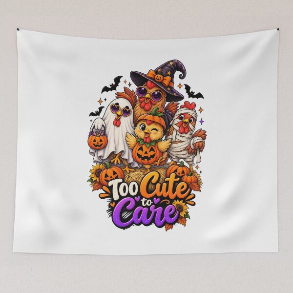Item preview, Cute Halloween Chickens – Funny Spooky Chicken Pumpkin Design designed and sold by Ayden World.