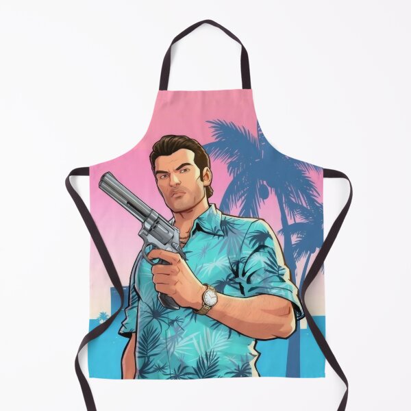 Item preview, Tropical Crime Boss - Retro Hawaiian Shirt & Revolver Illustration designed and sold by Billy Morfo™.