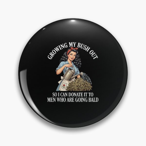 Item preview, Funny Vintage Pinup Girl Gardening Growing My Bush Out Sarcastic Humor designed and sold by HarinDonreka.