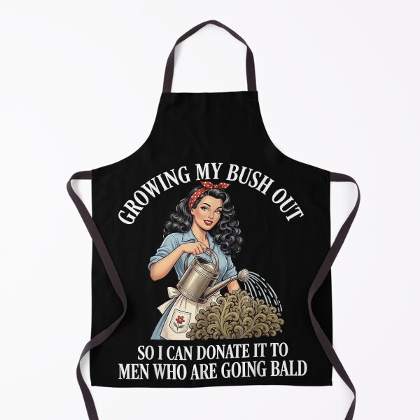 Item preview, Funny Vintage Pinup Girl Gardening Growing My Bush Out Sarcastic Humor designed and sold by HarinDonreka.