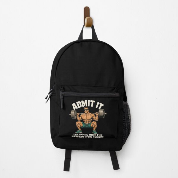 Item preview, ADMIT IT Gym Humor Barbell Squat Motivational Art designed and sold by anapldv.