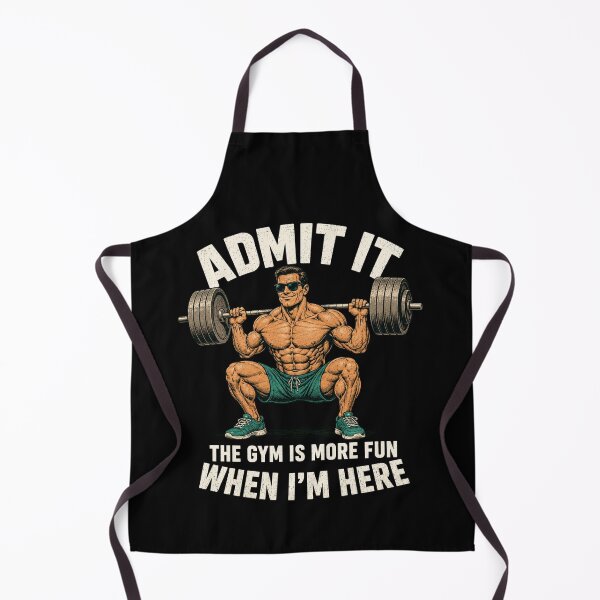 Item preview, ADMIT IT Gym Humor Barbell Squat Motivational Art designed and sold by anapldv.
