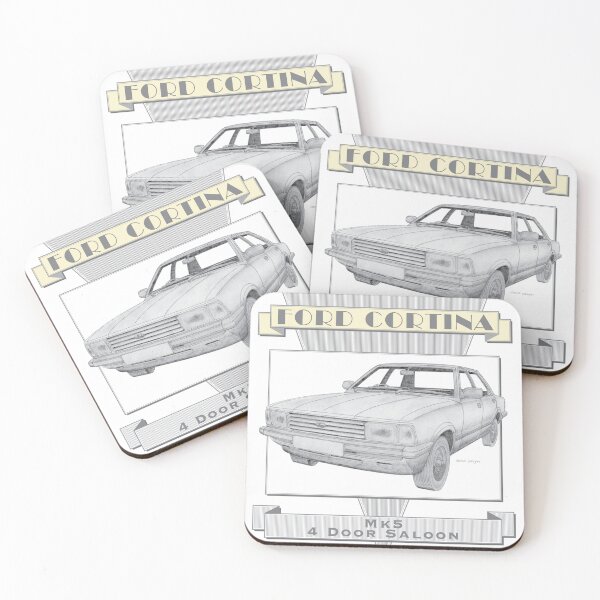 Item preview, Ford Cortina Mk5 4 Door Saloon Hand-drawn designed and sold by Classic Car Art Drawings.