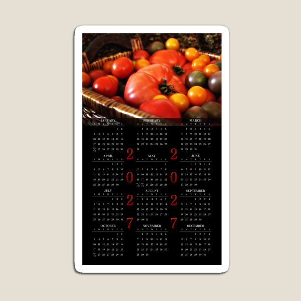 Item preview, Summer Bounty • 2027 Year-at-a-glance Calendar  designed and sold by photoclique.