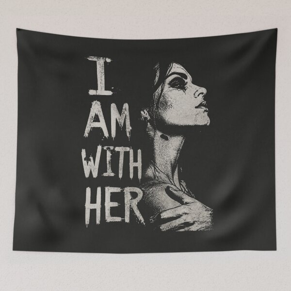 Item preview, I Am With Her Punk Grunge Dark Art designed and sold by ERODED SELF.