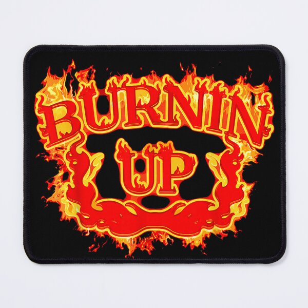 Item preview, Bold Burnin Up Red Flame Fire Typography Retro Hot Rock designed and sold by HarinDonreka.