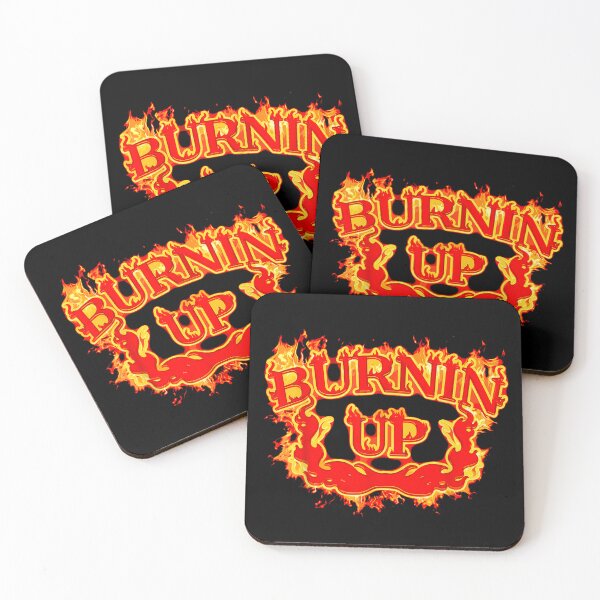 Item preview, Bold Burnin Up Red Flame Fire Typography Retro Hot Rock designed and sold by HarinDonreka.