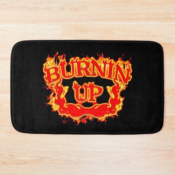 Item preview, Bold Burnin Up Red Flame Fire Typography Retro Hot Rock designed and sold by HarinDonreka.