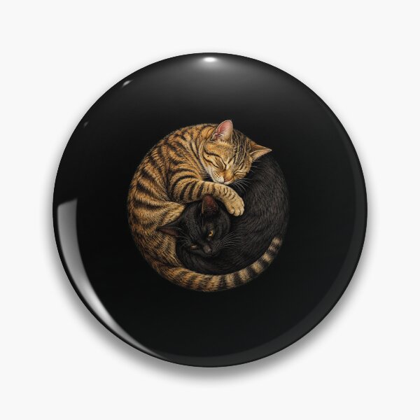 Item preview, cat lovers cozy sleeping cats yin yang art designed and sold by anapldv.