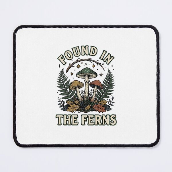 Item preview, Found in the Ferns Linocut Forest Fungi designed and sold by GoofyShopp.