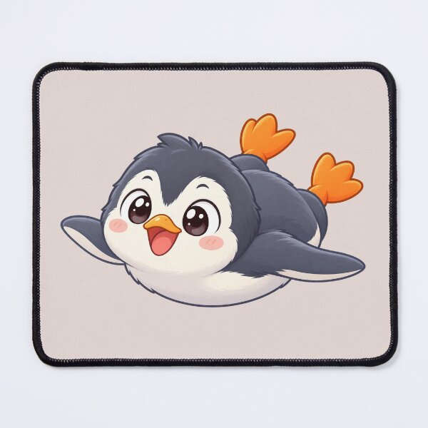 Item preview, Cute Flying Penguin with Happy Expression designed and sold by zan-mf.