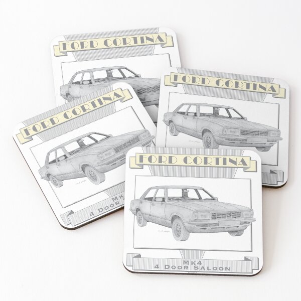 Item preview, Ford Cortina Mk4 Sedán Dibujado a mano designed and sold by Classic Car Art Drawings.