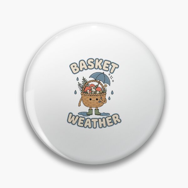 Aperçu de l'œuvre Basket Weather Cute Mushroom Cueillette créée et vendue par GoofyShopp.