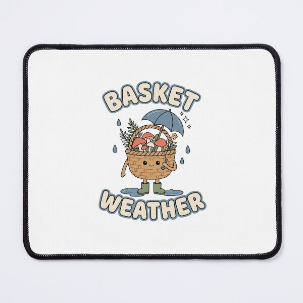 Item preview, Basket Weather Cute Mushroom Foraging designed and sold by GoofyShopp.