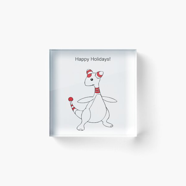 Item preview, Ampharos Candy Cane Happy Holidays designed and sold by kyravreeland.
