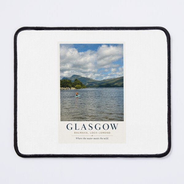 Item preview, Glasgow Balmaha Scotland Lake Landscape Travel Art Print designed and sold by Wandered North.