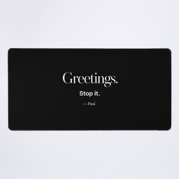 Item preview, greeting Minimalist Sarcastic Quote Typography designed and sold by anapldv.