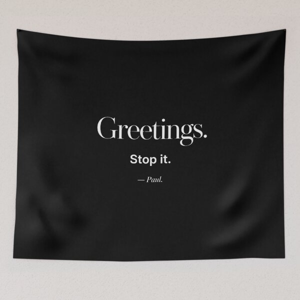 Item preview, greeting Minimalist Sarcastic Quote Typography designed and sold by anapldv.
