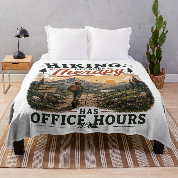 Item preview, Hiking - Because Therapy Has Office Hours designed and sold by Side Quest Co..