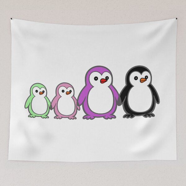 Item preview, Pippo – Family | The Four‑Penguin Character Set designed and sold by Pippo-Penguin.