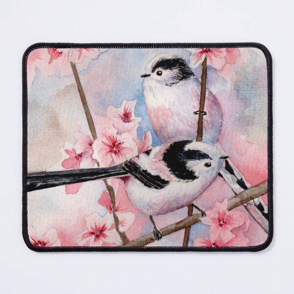 Item preview, Long Tailed Tits with blossom designed and sold by Kathryn Green.