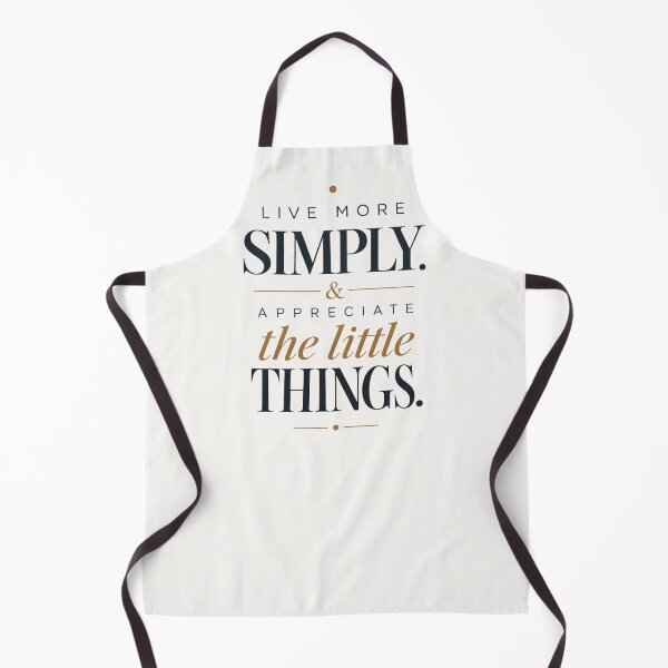 Item preview, Live More Simply Appreciate The Little Things Minimalist Quote designed and sold by QCena.