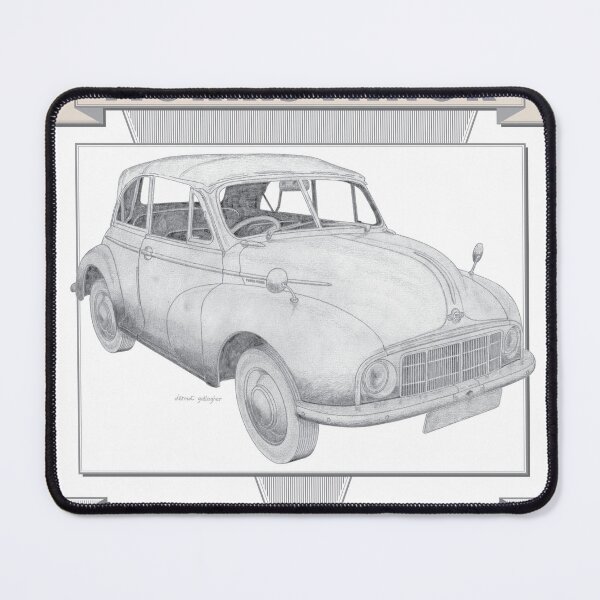 Item preview, Morris Minor Series MM Convertible Hand-drawn designed and sold by Classic Car Art Drawings.