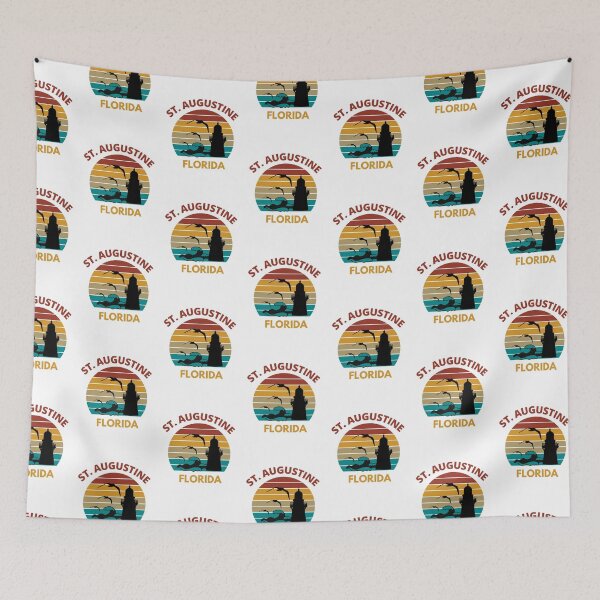 Item preview, St. Augustine Florida Retro Sunset Design designed and sold by adriana-holmes.
