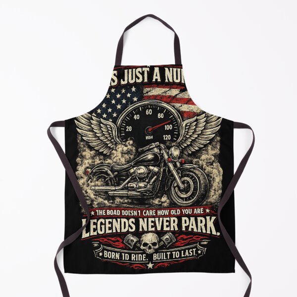 Item preview, Age Is Just a Number Vintage Biker Motorcycle T-Shirt designed and sold by Cottonora.