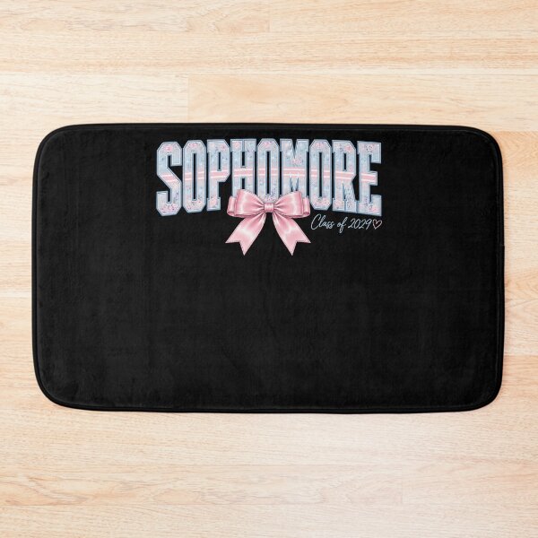 Item preview, Sophomore Class of 2029 Pink Bow Floral Varsity Graphic designed and sold by anapldv.