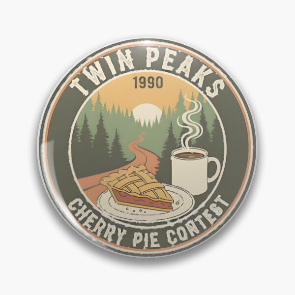 Item preview, Twin Peaks Cherry Pie Contest 1990 Retro Art ⭐⭐⭐⭐⭐ designed and sold by peggybuva.