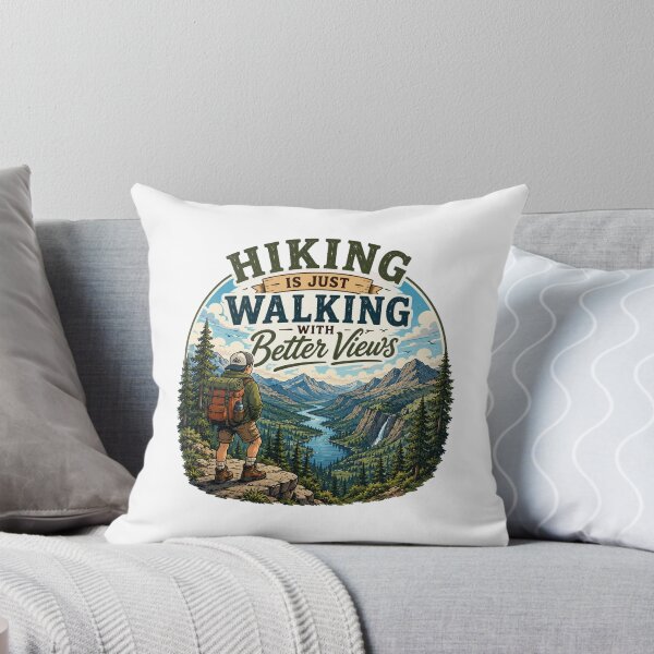 Item preview, Hiking Is Just Walking Better Views designed and sold by Side Quest Co..