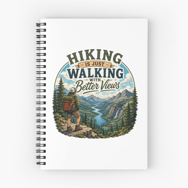 Item preview, Hiking Is Just Walking Better Views designed and sold by Side Quest Co..