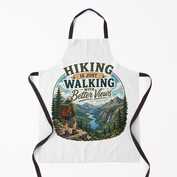 Item preview, Hiking Is Just Walking Better Views designed and sold by Side Quest Co..
