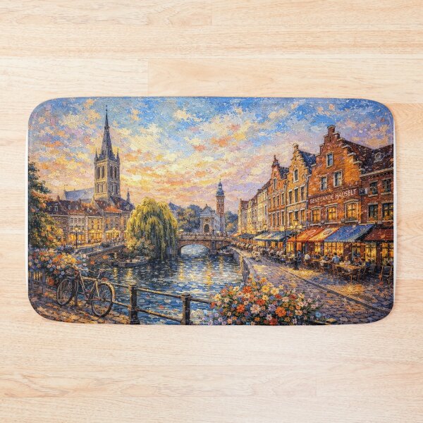 Item preview, A painting of Hasselt, Belgium – A Beautiful City in Europe. designed and sold by GalleryKauffeld.