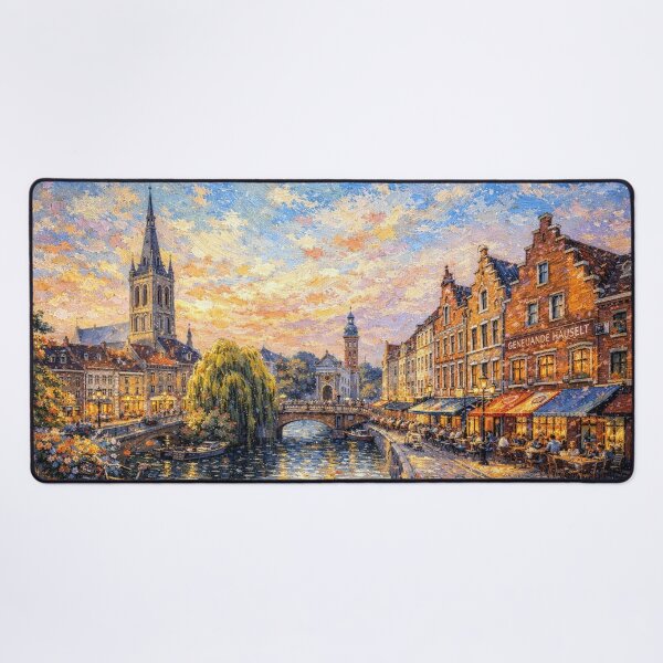 Item preview, A painting of Hasselt, Belgium – A Beautiful City in Europe. designed and sold by GalleryKauffeld.
