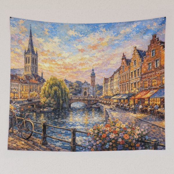 Item preview, A painting of Hasselt, Belgium – A Beautiful City in Europe. designed and sold by GalleryKauffeld.