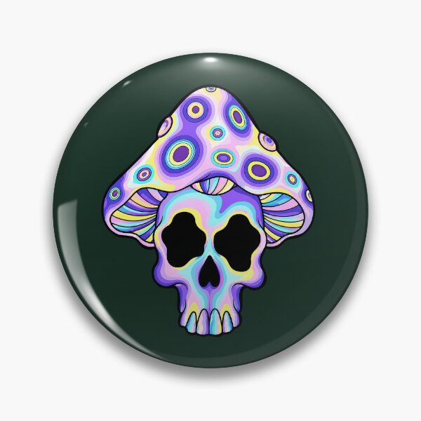 Item preview, Dead Inside, Tripping Outside - Psychedelic Mushroom Skull designed and sold by Cannaxes Studio.