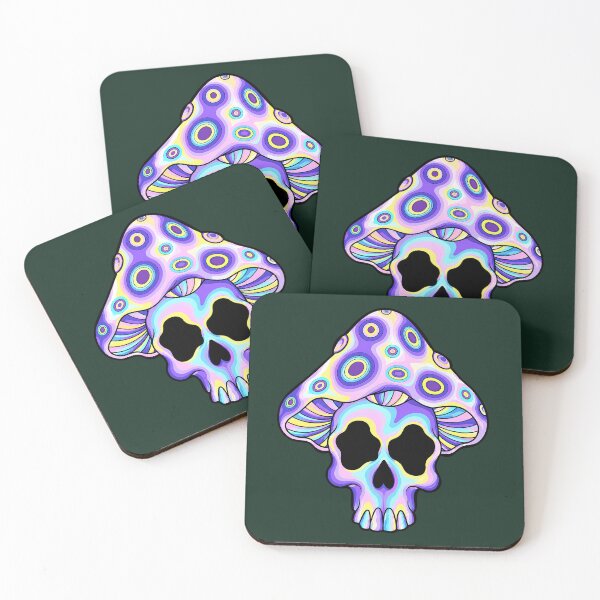 Item preview, Dead Inside, Tripping Outside - Psychedelic Mushroom Skull designed and sold by Cannaxes Studio.