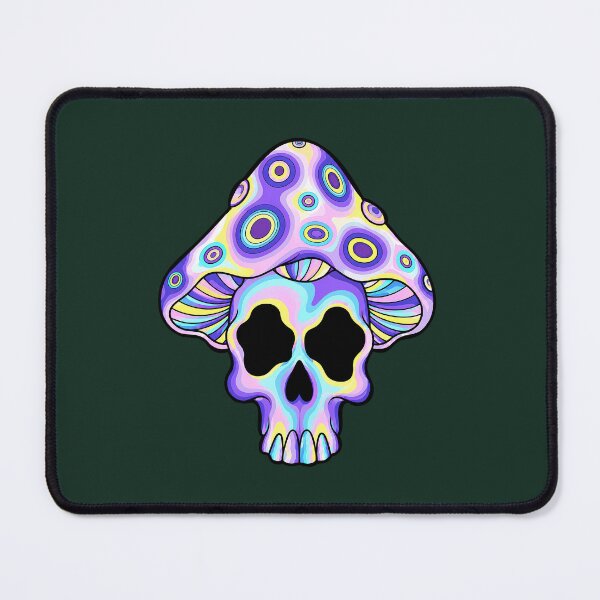 Item preview, Dead Inside, Tripping Outside - Psychedelic Mushroom Skull designed and sold by Cannaxes Studio.