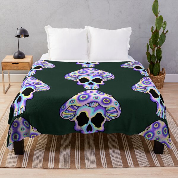 Item preview, Dead Inside, Tripping Outside - Psychedelic Mushroom Skull designed and sold by Cannaxes Studio.