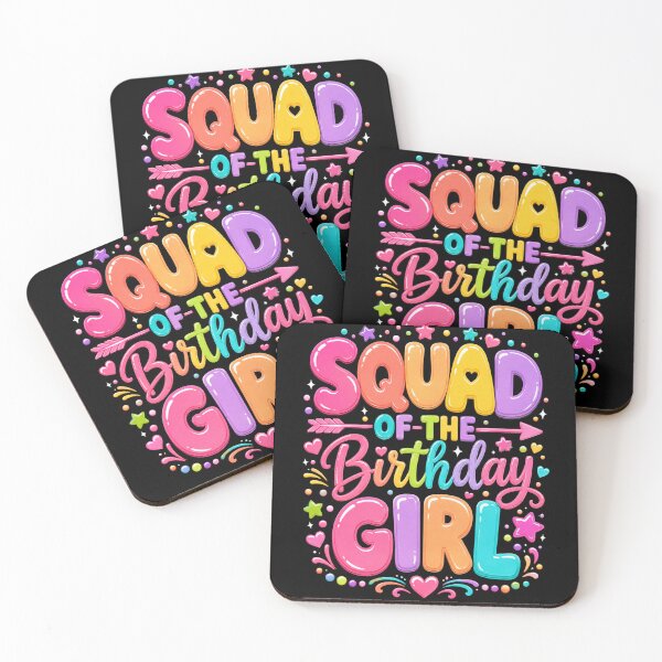 Item preview, Squad of the Birthday Girl Colorful Party Celebration designed and sold by anapldv.