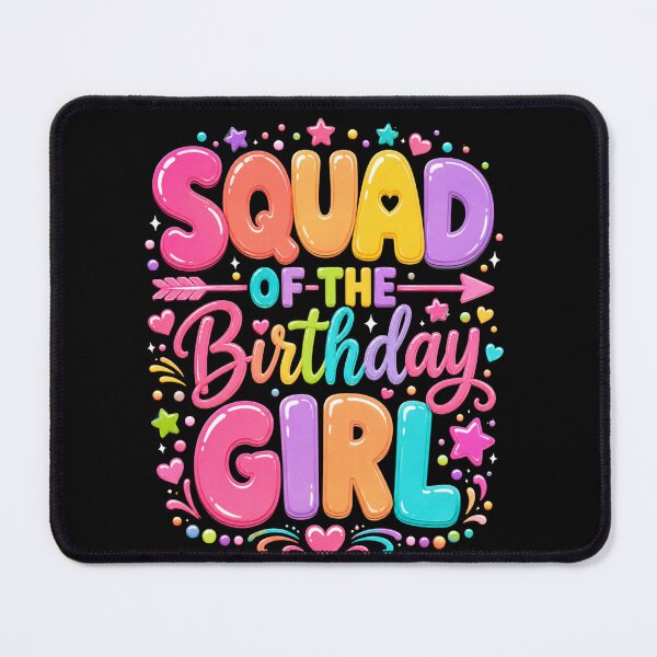 Item preview, Squad of the Birthday Girl Colorful Party Celebration designed and sold by anapldv.