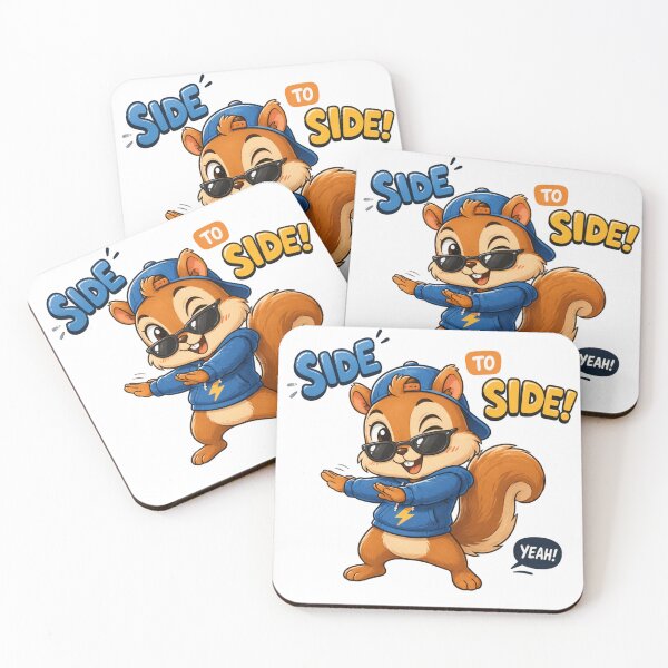 Item preview, Cool Dancing Squirrel - Side To Side Hip Hop Kawaii Mascot Art designed and sold by ToonyTeez.