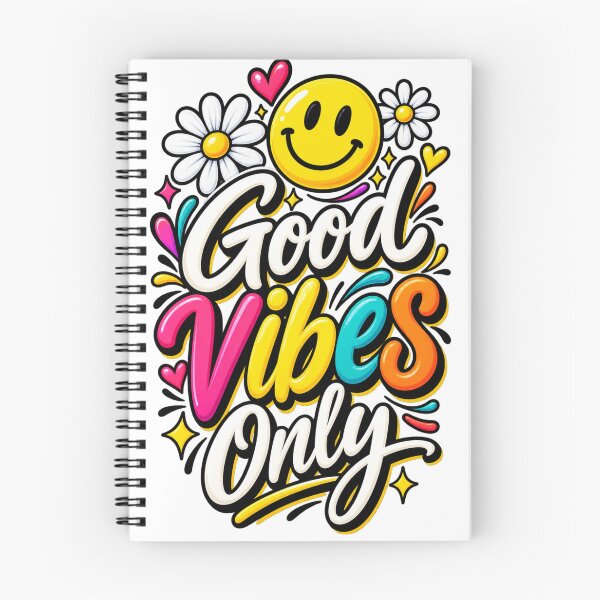 Item preview, Good Vibes Only Colorful Smiley Flower – Positive Vibes Happy Inspirational Design designed and sold by WOWART69.
