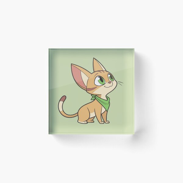 Item preview, Cute Abyssinian Cat with Green Eyes and Scarf designed and sold by Mousy17.
