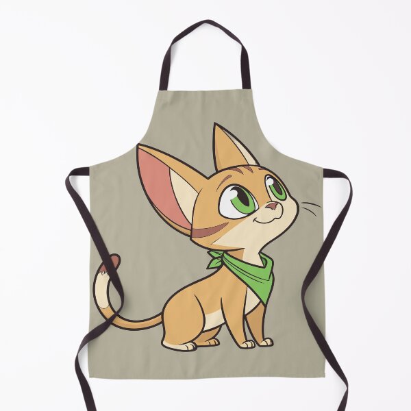 Item preview, Cute Abyssinian Cat with Green Eyes and Scarf designed and sold by Mousy17.