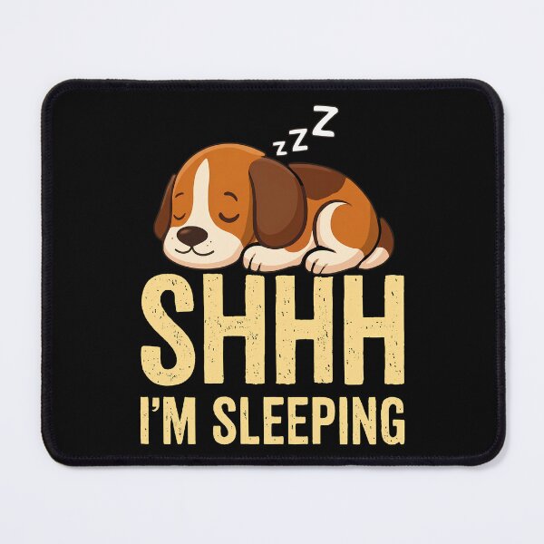 Item preview, Shhh Im Sleeping Funny Beagle Puppy Dog Retro Cartoon designed and sold by Photo-Sphere101.
